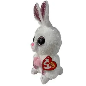 Ty Toys Tysilk Slippers Easter Pink Glitter Bunny Slippers